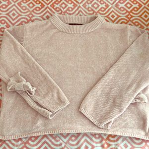 Light Pink Crop Top Sweater